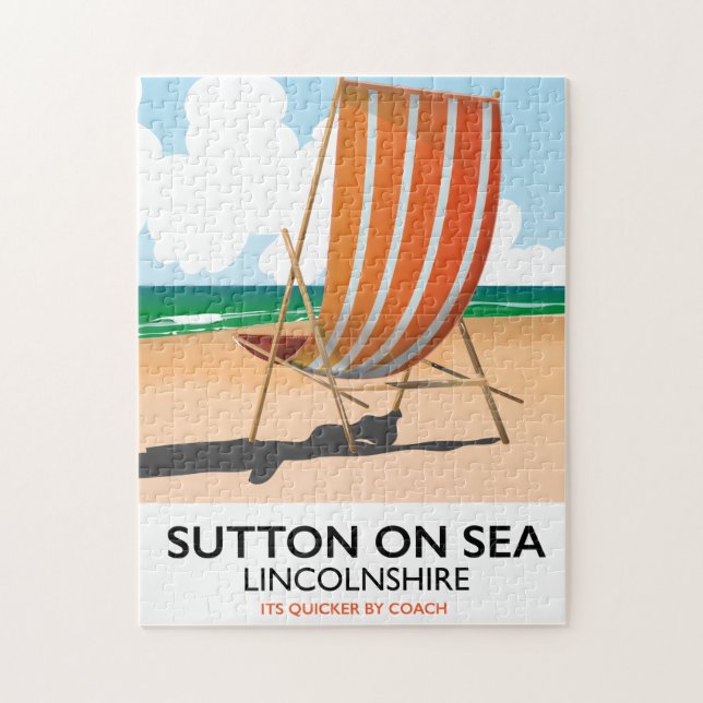 Sutton on Sea Seaside Reiseplakat. (Vertikal)