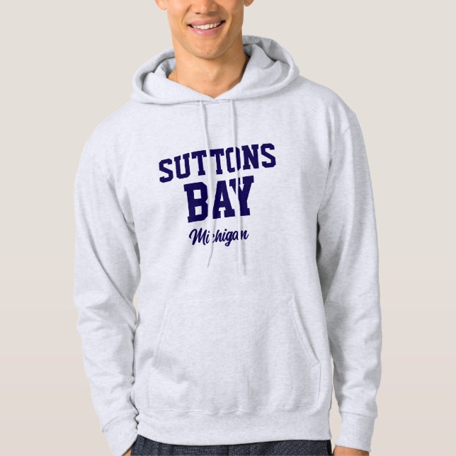 Suttons Bay Michigan Printed Hoodie (Vorderseite)