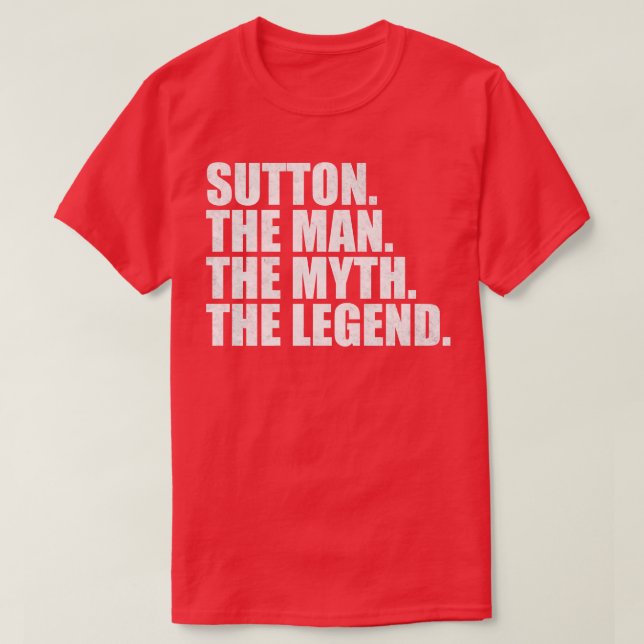 SuttonSutton Name Sutton Vorname T-Shirt (Design vorne)