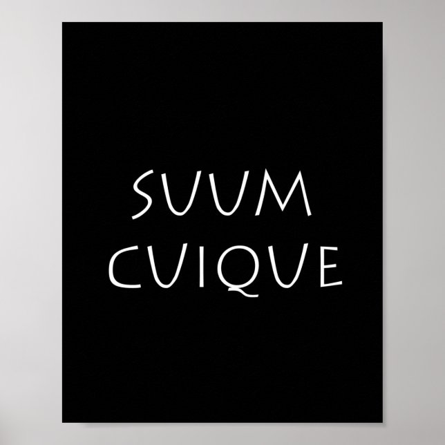 Suumcuique Poster (Vorne)
