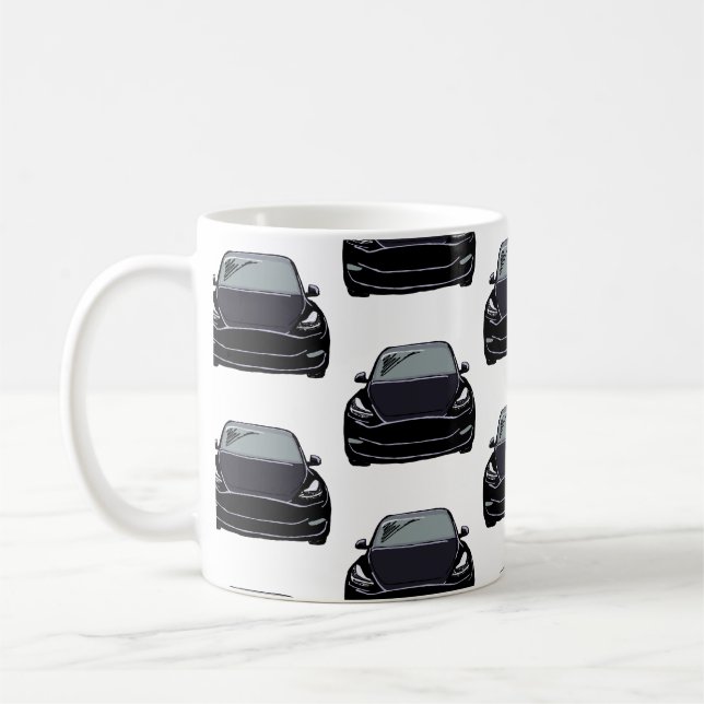 SUV-Fahrzeug mit schwarzem Elektroantrieb Kaffeetasse (Links)