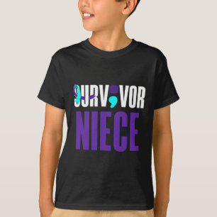 Suvivor Niece Support Suizidprävention Bewusstsein T-Shirt