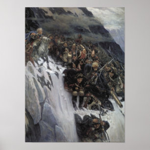 Suvorov Crossing the Alps Poster