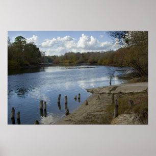 Suwannee Fluss, alter Wannee Boots-Rampen-Druck Poster