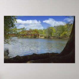 Suwannee River Railroad Trestle Print Poster