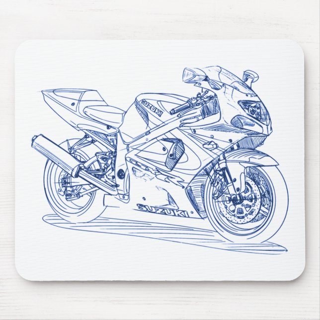 Suz GSXR750 2000-03 Mousepad (Vorne)