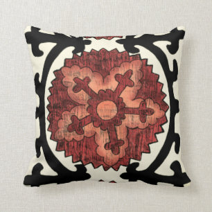 Suzani Art-dekoratives Blumenmuster Kissen