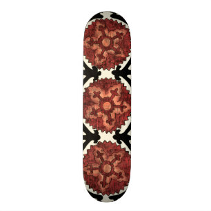 Suzani Art-dekoratives Blumenmuster Skateboard