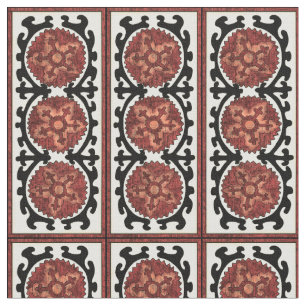 Suzani Art-dekoratives Blumenmuster Stoff