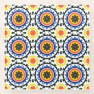 Suzani Muster Glasuntersetzer