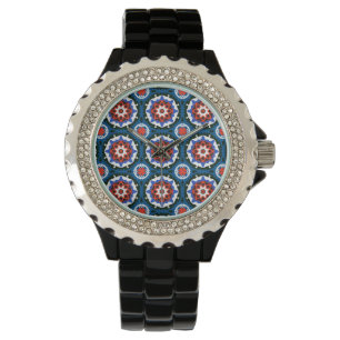 Suzani-Muster mit feinem Dekor Armbanduhr