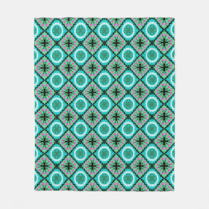 Suzani Muster mit Usbek-und Kasache-Motiven Fleecedecke