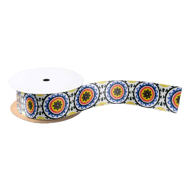 Suzani Muster Satinband (Spule)