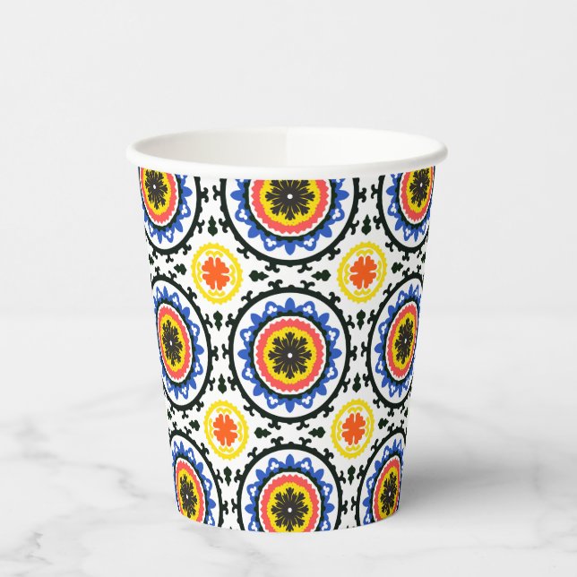 Suzani Pattern Pappbecher (Links)