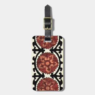 Suzani Style Decoration Blumenmuster Gepäckanhänger