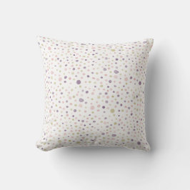 Suzanne Confetti Aquarelle Dots Jeter Oreiller