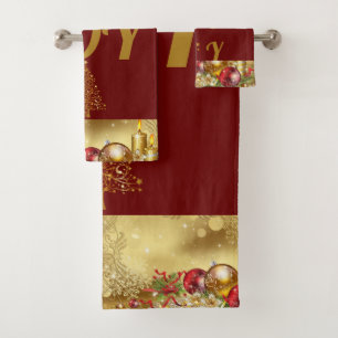 Suzanne Elisabeth Weihnachtskollektion Badhandtuch Set