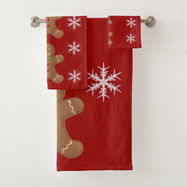 SUZANNE ELIZABETH CHRISTMAS COLLECTION BADHANDTUCH SET (Insitu)