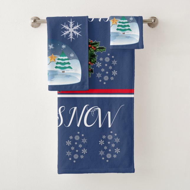 SUZANNE ELIZABETH CHRISTMAS COLLECTION BADHANDTUCH SET (Insitu)