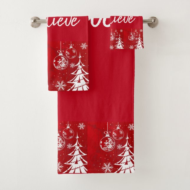 Suzanne Elizabeth Christmas Collection Badhandtuch Set (Insitu)