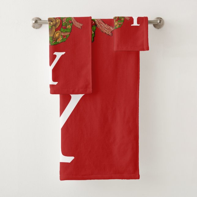 Suzanne Elizabeth Christmas Collection Badhandtuch Set (Insitu)