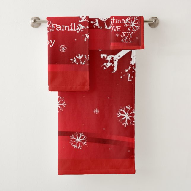 Suzanne Elizabeth Christmas Collection Badhandtuch Set (Insitu)