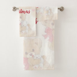 Suzanne Elizabeth Christmas Collection Badhandtuch Set