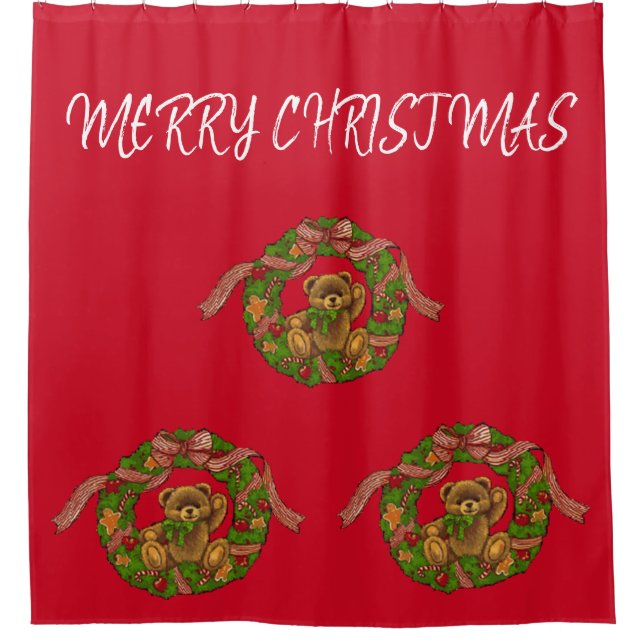SUZANNE ELIZABETH CHRISTMAS COLLECTION DUSCHVORHANG (Vorderseite)