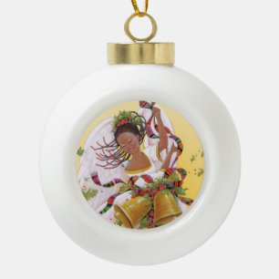 SUZANNE ELIZABETH CHRISTMAS COLLECTION KERAMIK Kugel-Ornament