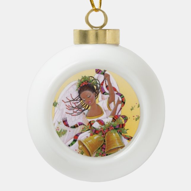 SUZANNE ELIZABETH CHRISTMAS COLLECTION KERAMIK Kugel-Ornament (Vorderseite)