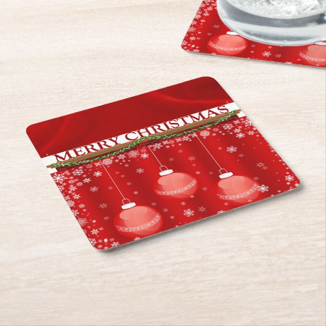 SUZANNE ELIZABETH CHRISTMAS COLLECTION RECHTECKIGER PAPPUNTERSETZER (angewinkelt)