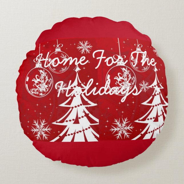 Suzanne Elizabeth Christmas Collection Rundes Kissen (Vorderseite)