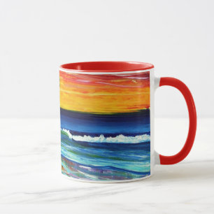 Suzannes Kunst Sonnenuntergang Strand Tasse