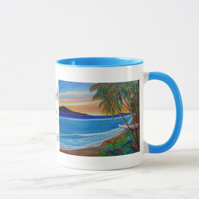 Suzannes Shark Pit Sonnenuntergang Tasse (Rechts)