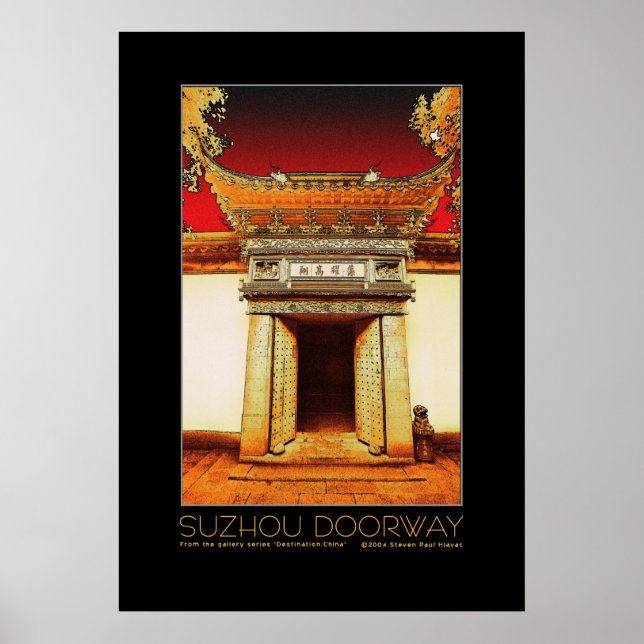 Suzhou Doorway Poster (Vorne)