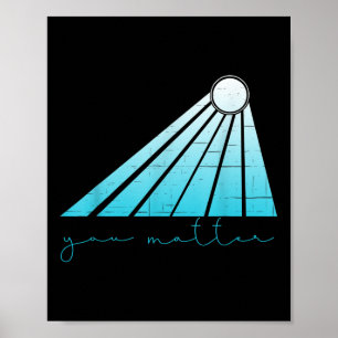 Suzidprävention Psychische Gesundheit Aquamarin un Poster