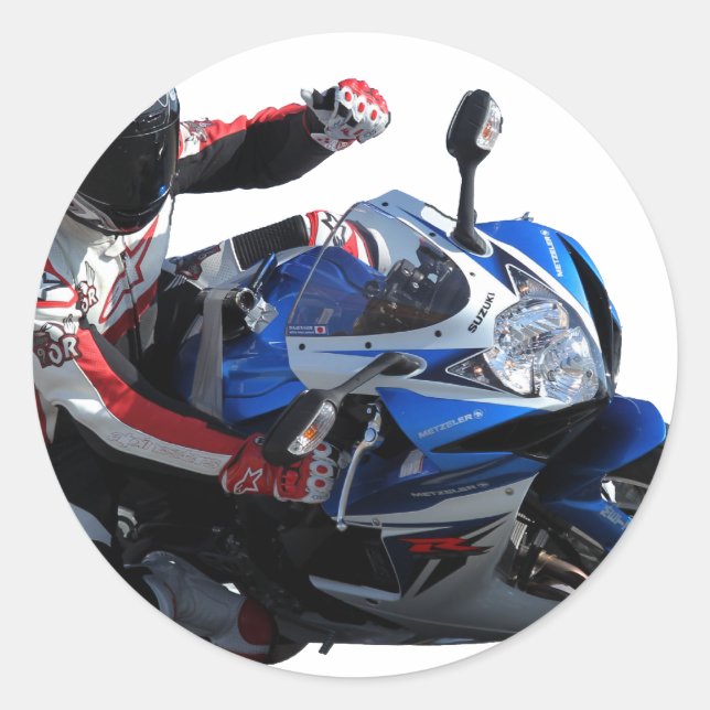 Suzuki Gixxer fan Runder Aufkleber (Vorderseite)