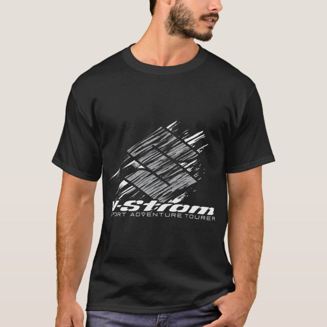 Suzuki V-Strom 2020 Black T-Shirt (Vorderseite)