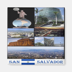 SV - El Salvador - San Salvador - Mosaikkollage Magnet