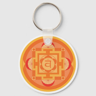 Svādhisthāna Chakra Mandala Schlüsselanhänger