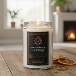 Svadhisthana Sacral Chakra Candle Label Lebensmitteletikett