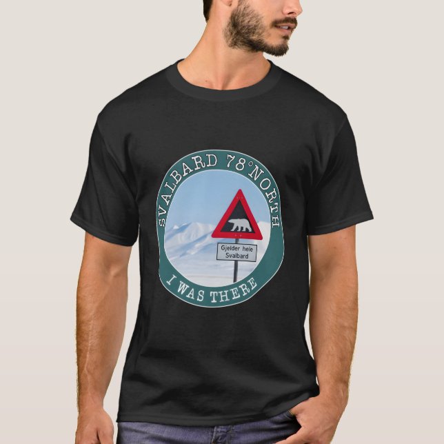 Svalbard 78Â° Nordsignal mit Bären am Nordpol T-Shirt (Vorderseite)