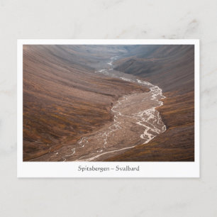 Svalbard Landschaft Postkarte