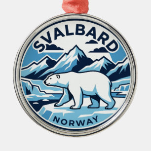 Svalbard Norwegen Ornament Aus Metall
