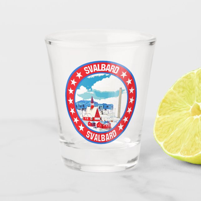 Svalbard Schnapsglas (Vorderseite)