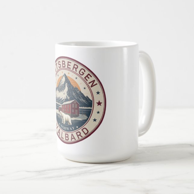 Svalbard Spitsbergen Artistic polar, Norwegen Kaffeetasse (VorderseiteRechts)
