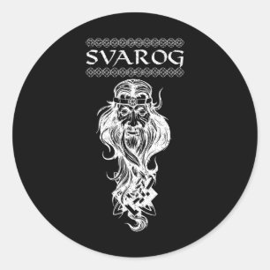 Svarog Slawischer Heidnischer Gott Slawen Heidentu Runder Aufkleber