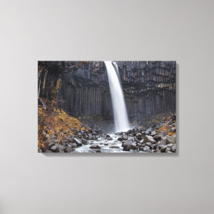 Svartifoss Wasserfall im Island-Leinwanddruck Leinwanddruck