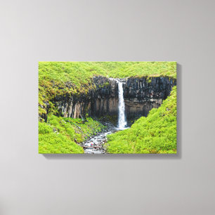 Svartifoss Wasserfall in Skaftafell - Island Leinwanddruck