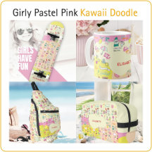 Girly Pastel Pink Kawaii Doodle